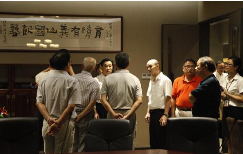 海峽兩岸茶業交流協會一行領導蒞臨茶文化館參觀指導
