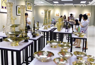 市圖書館展出印度工藝-溫州政務網-溫州網